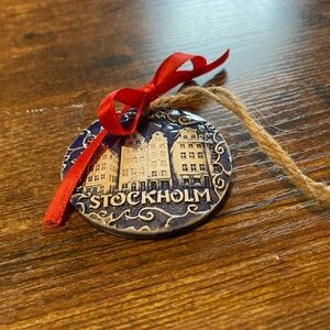 Vintage handmade Stockholm Christmas ornament